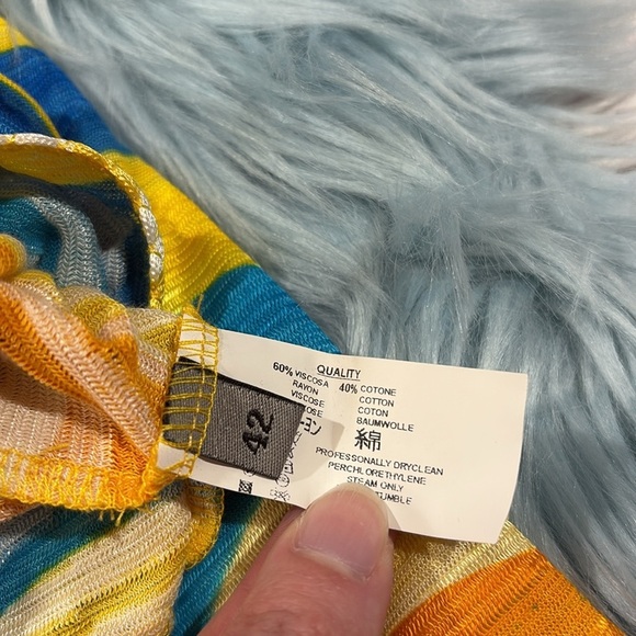 Missoni Sport Tie Front Chevron Resort Cropped Skirt Set - Picture 9 of 10